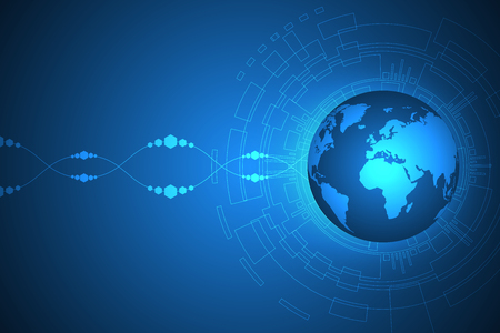 Vector abstract background shows the innovation of technology and technology conceptsのイラスト素材