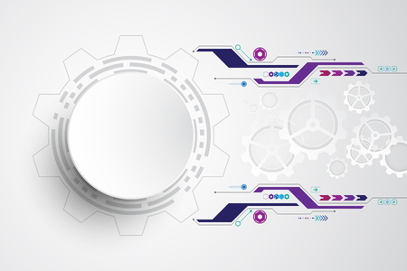 Vector abstract background shows the innovation of technology and technology conceptsのイラスト素材