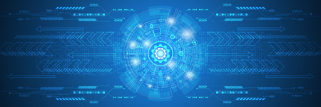 Vector abstract background shows the innovation of technology and technology concepts.のイラスト素材