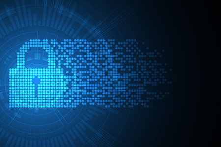 Vector abstract background technology security concept.のイラスト素材