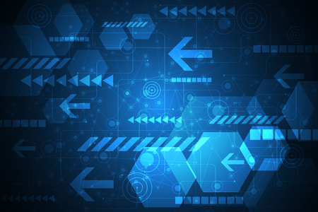 Vector abstract background technology concept.のイラスト素材