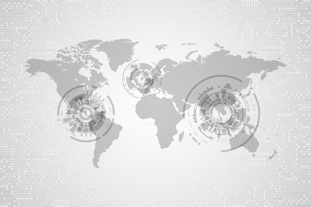 Vector abstract background technology concept.のイラスト素材