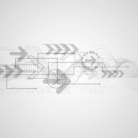 Vector abstract background technology innovation of the future.のイラスト素材