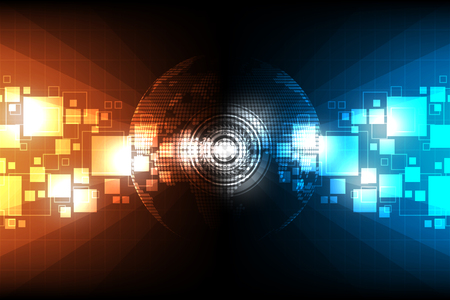 Vector abstract background technology innovation of the future world.のイラスト素材