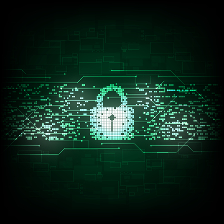 Abstract technology background security concept.のイラスト素材