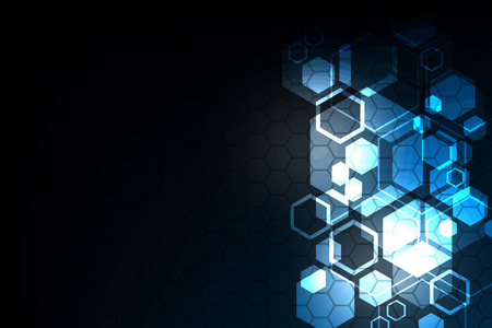 Geometry in technology concept background.のイラスト素材