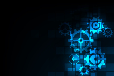 Abstract technology gears concept.のイラスト素材