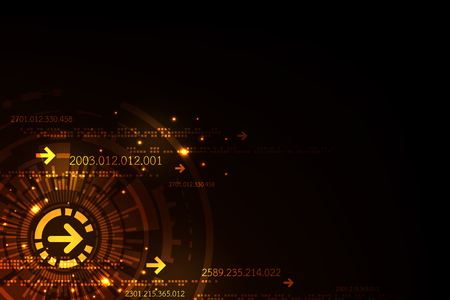 Technology in the digital concept.のイラスト素材