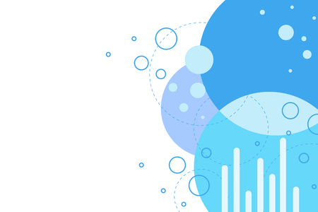 Vector background, geometric shapes, modern design in the concept of art.のイラスト素材