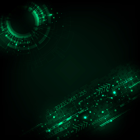 Vector abstract background technology concept.のイラスト素材