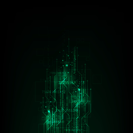 The movement of digital systems around the world.のイラスト素材