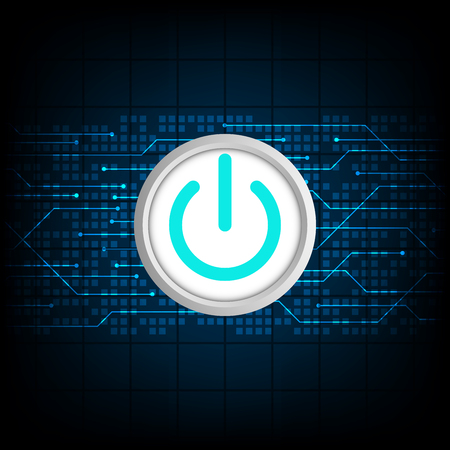 Switches on and off of electronic devices.のイラスト素材