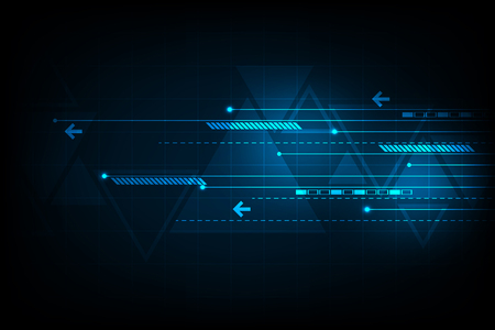 Abstract modern technology pattern designのイラスト素材