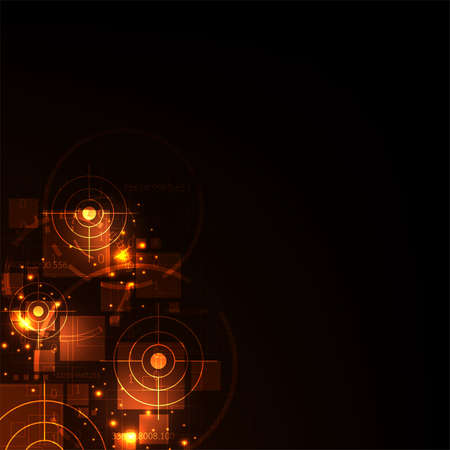 Technology related to digital search.のイラスト素材