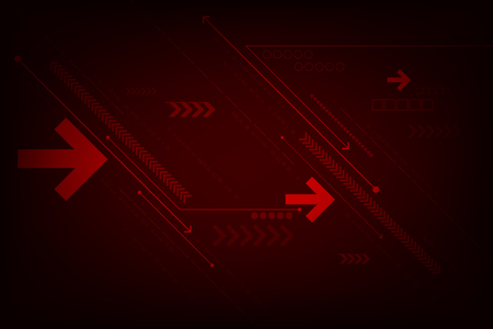 Vector background technology in the concept of arrows.のイラスト素材