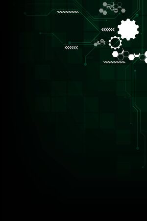 Vector background in the concept of technology.のイラスト素材