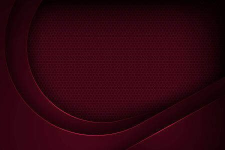 Dark red abstract vector background with overlapping characteristics.のイラスト素材