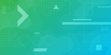 Colorful abstract background using minimal geometry as an element.のイラスト素材