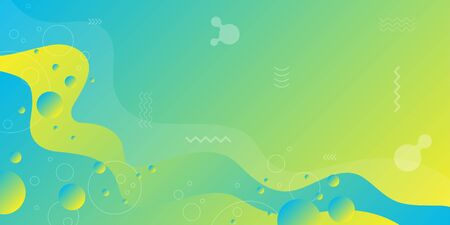 Colorful abstract background and gradation using minimal geometry and wave shape as an element.のイラスト素材