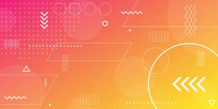 Colorful abstract background using minimal geometry as an element.