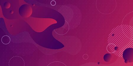 Colorful abstract background and gradation using minimal geometry and wave shape as an element.