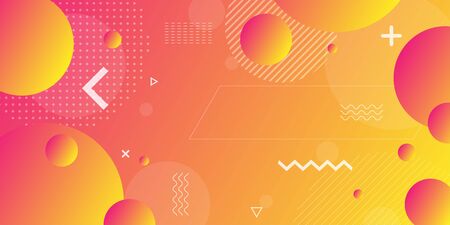 Colorful abstract background using minimal geometry as an element.のイラスト素材
