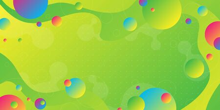 Colorful abstract background and gradation using minimal geometry and wave shape as an element.のイラスト素材