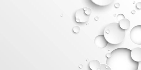 The white background is arranged with overlapping circles.のイラスト素材