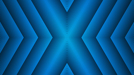 Blue abstract background in the form of a cross, using lines as the main elements.のイラスト素材