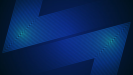 Dark blue simple abstract background with lines in a geometric style as the main element.