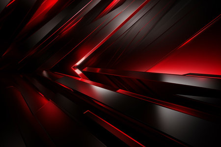 Black background with red trim comes in a shiny, luxurious concept. Generative AIの素材