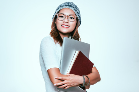 The image of Asian women are enjoying learning.の写真素材