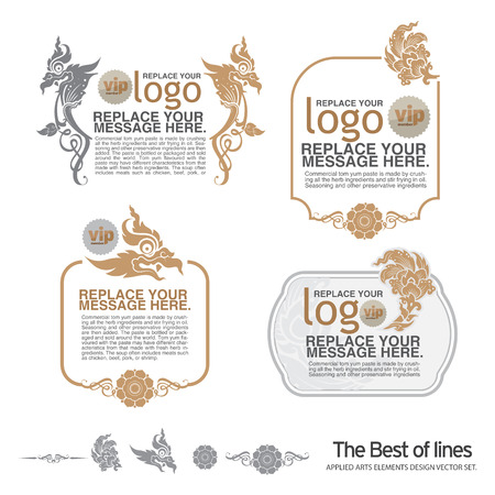 design elements and page decoration - lots of useful elements to embellish your layoutのイラスト素材