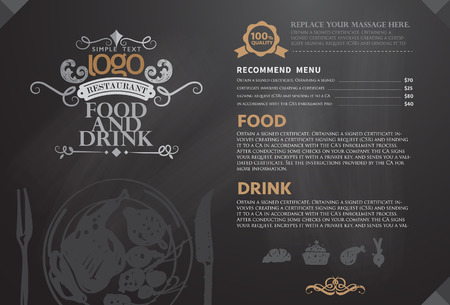 Restaurant or coffee house menu designのイラスト素材