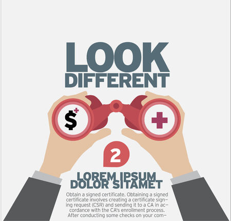 Look different.のイラスト素材