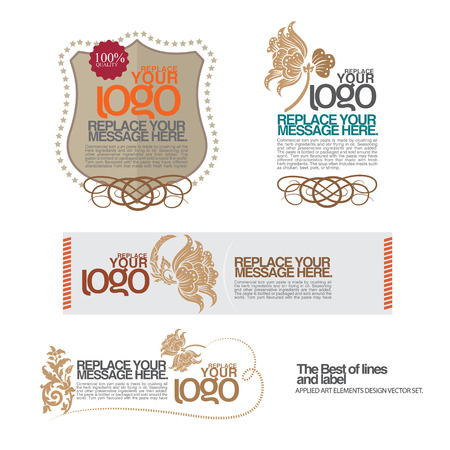 vector set: calligraphic design elements and page decoration - lots of useful elements to embellish your layoutのイラスト素材