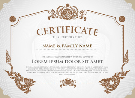 Certificate Design Template.のイラスト素材