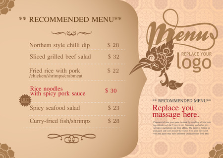 Restaurant menu design.のイラスト素材