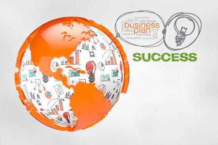 The world of work must be planned well before taking action.の写真素材