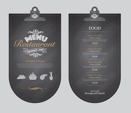 Restaurant menu design.のイラスト素材