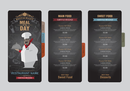 menu template.のイラスト素材