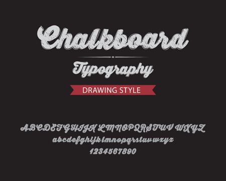 Hand drawing chalkboard style. vector and illustrator.のイラスト素材