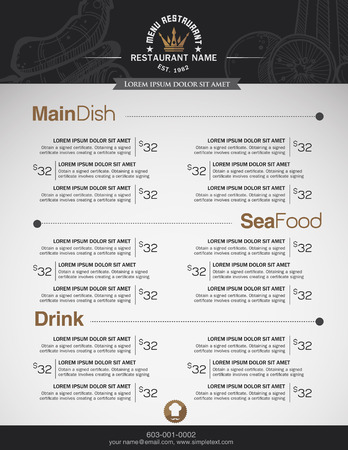 Menus are designed exquisitely beautiful, stylish and easy to use.のイラスト素材