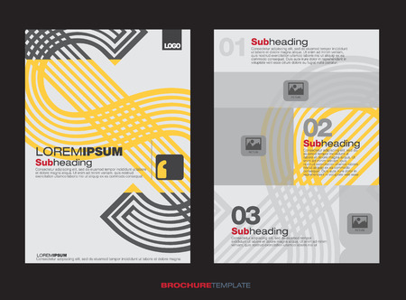 Vector abstract ART brochure, book, flyer design templateのイラスト素材