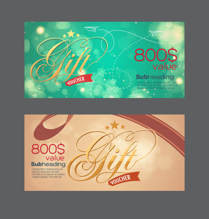 Voucher template with premium vintage pattern. vectorのイラスト素材