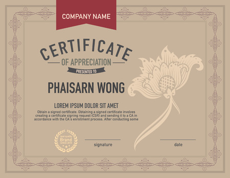 Modern premium certificate template.のイラスト素材