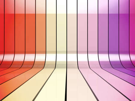 Ribbon wall studio backgrounds and textures.の写真素材