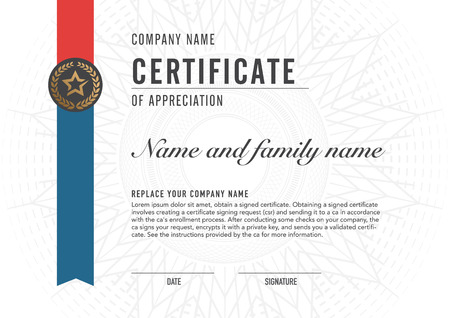 Premium vector design certificate. luxury, modern,のイラスト素材