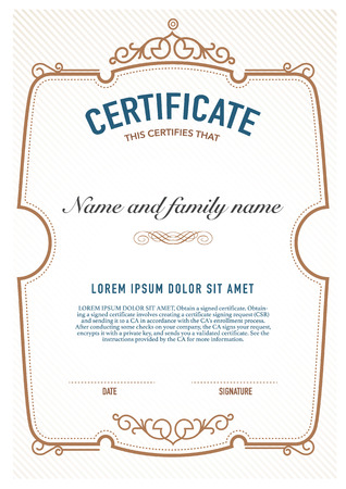 Premium vector design certificate. luxury, modern,のイラスト素材