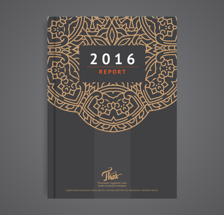 Premium Vector abstract brochure, report or flyer design,のイラスト素材